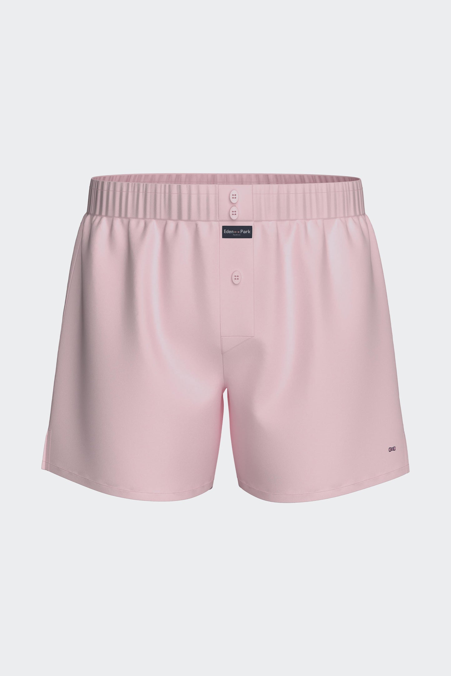 Caleçon en popeline de coton rose