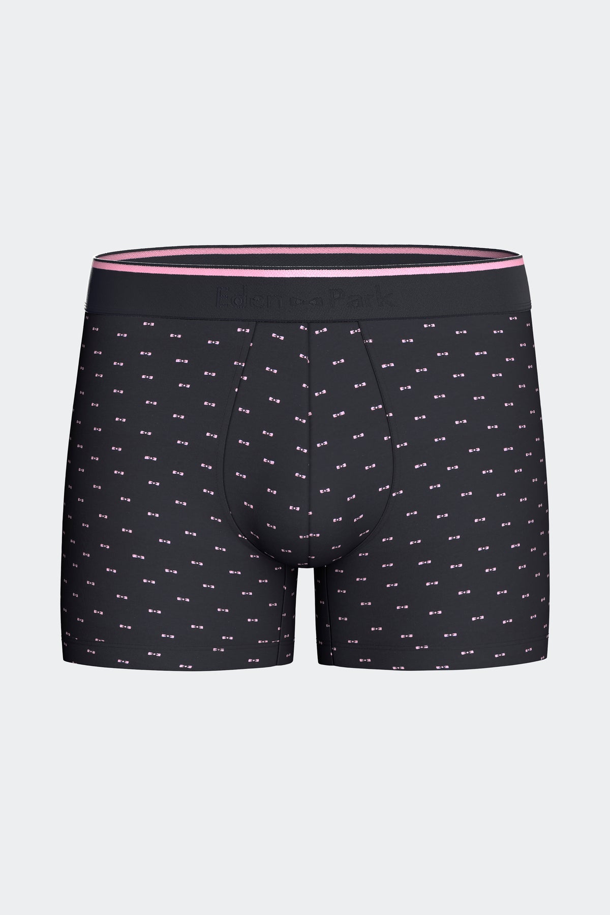 Boxer en coton stretch marine à micromotifs nœud papillon