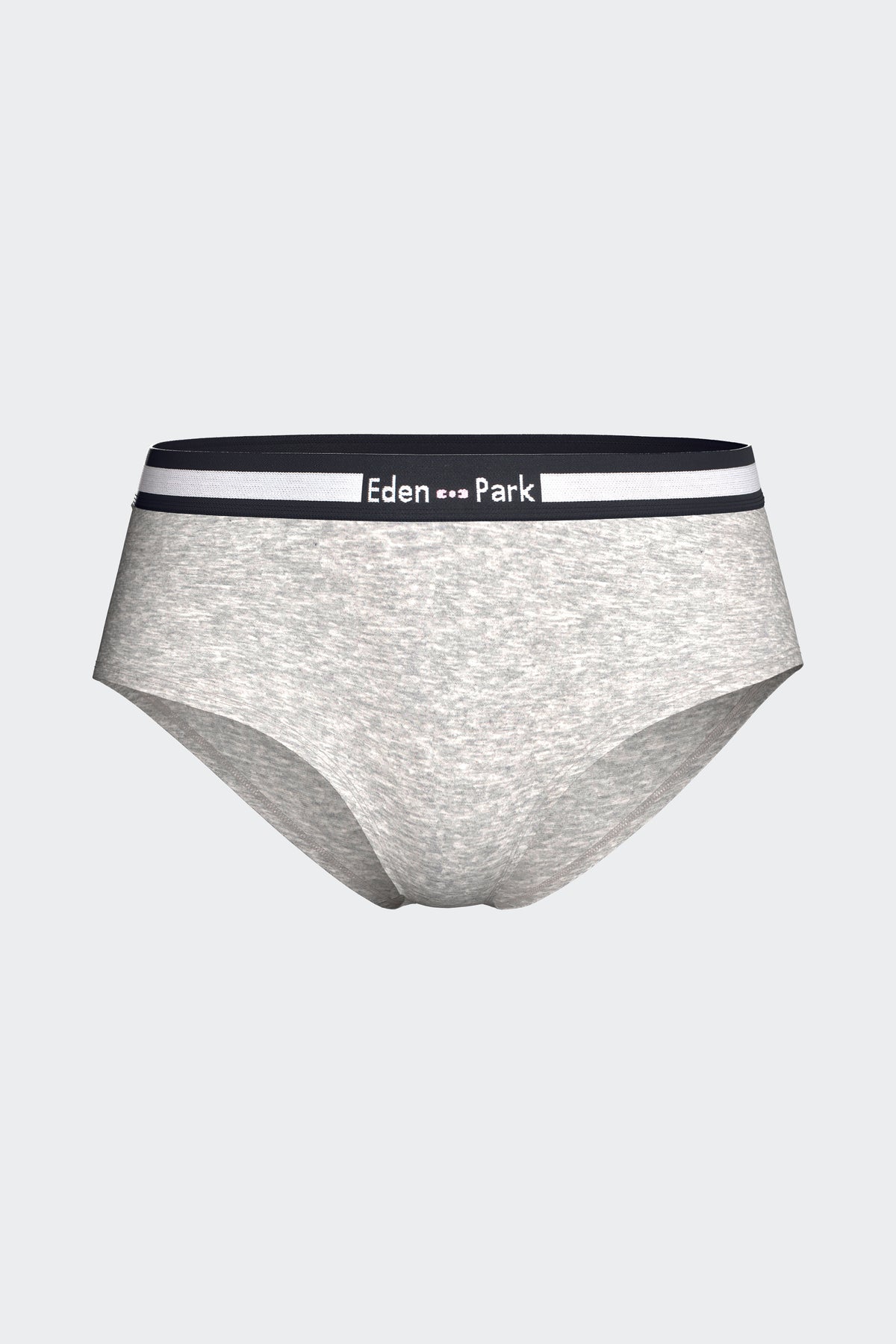 Shorty uni en coton stretch gris