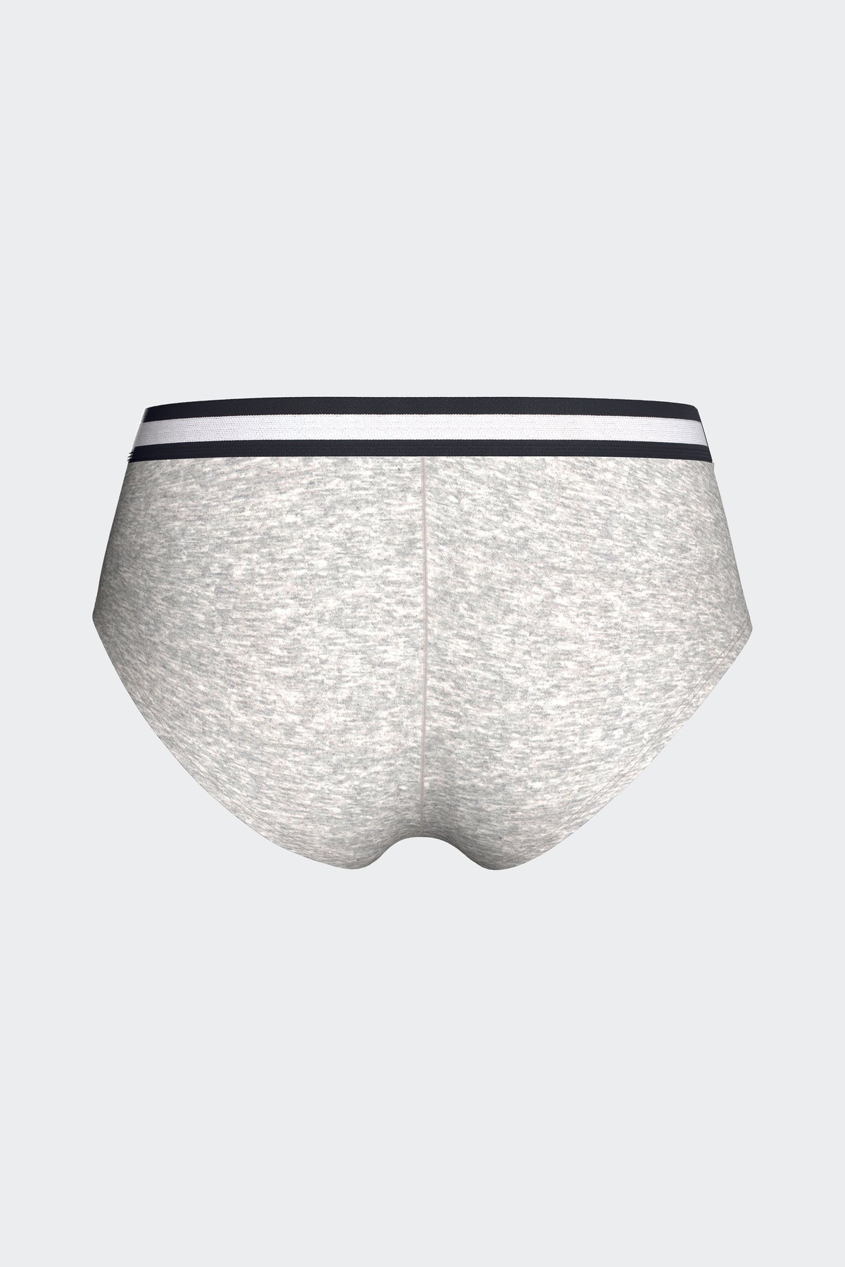 Shorty uni en coton stretch gris