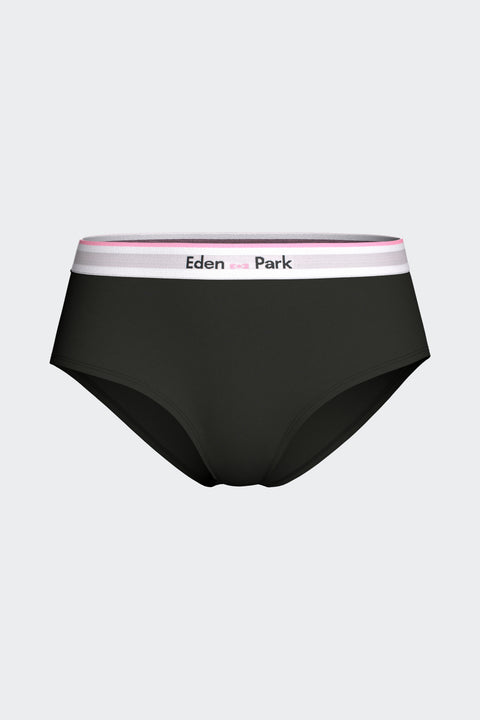 Shorty uni en Tencel stretch noir - Image 1