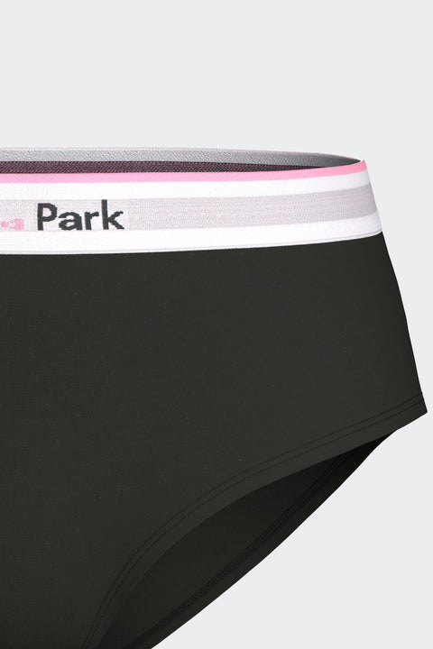 Shorty uni en Tencel stretch noir - Image 3
