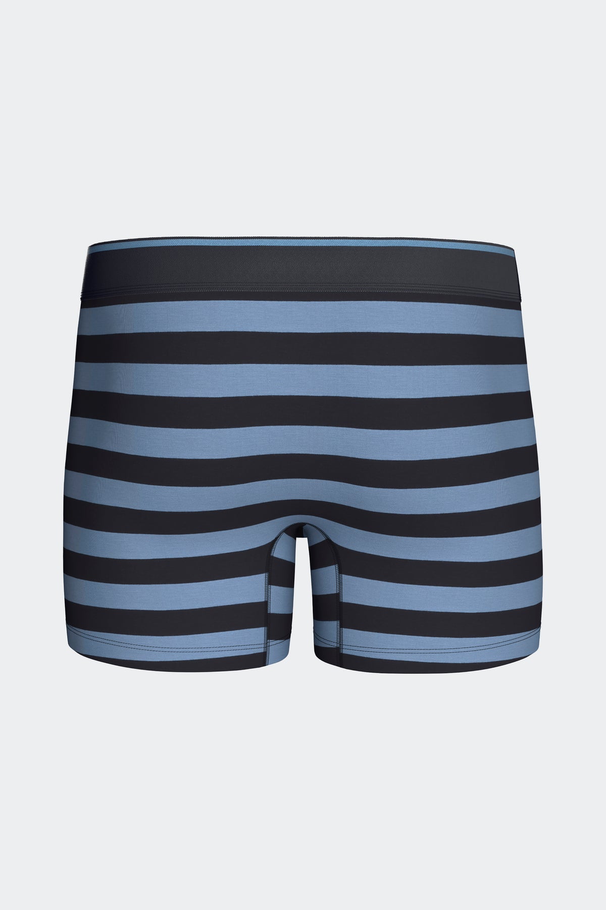 Lot de 2 boxers en jersey de coton stretch unis et rayés marine