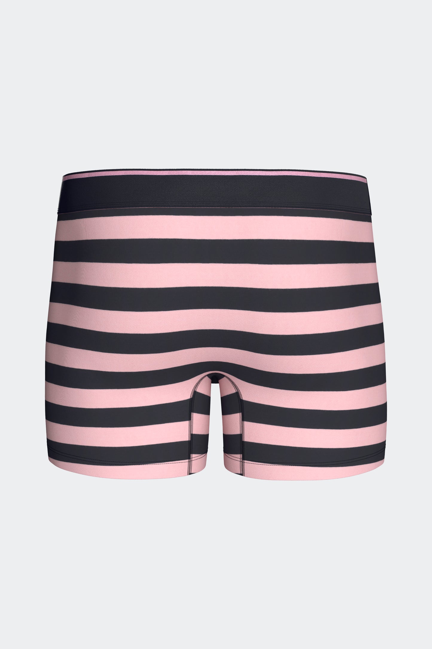 Lot de 2 boxers en jersey de coton stretch unis et rayés marine et rose