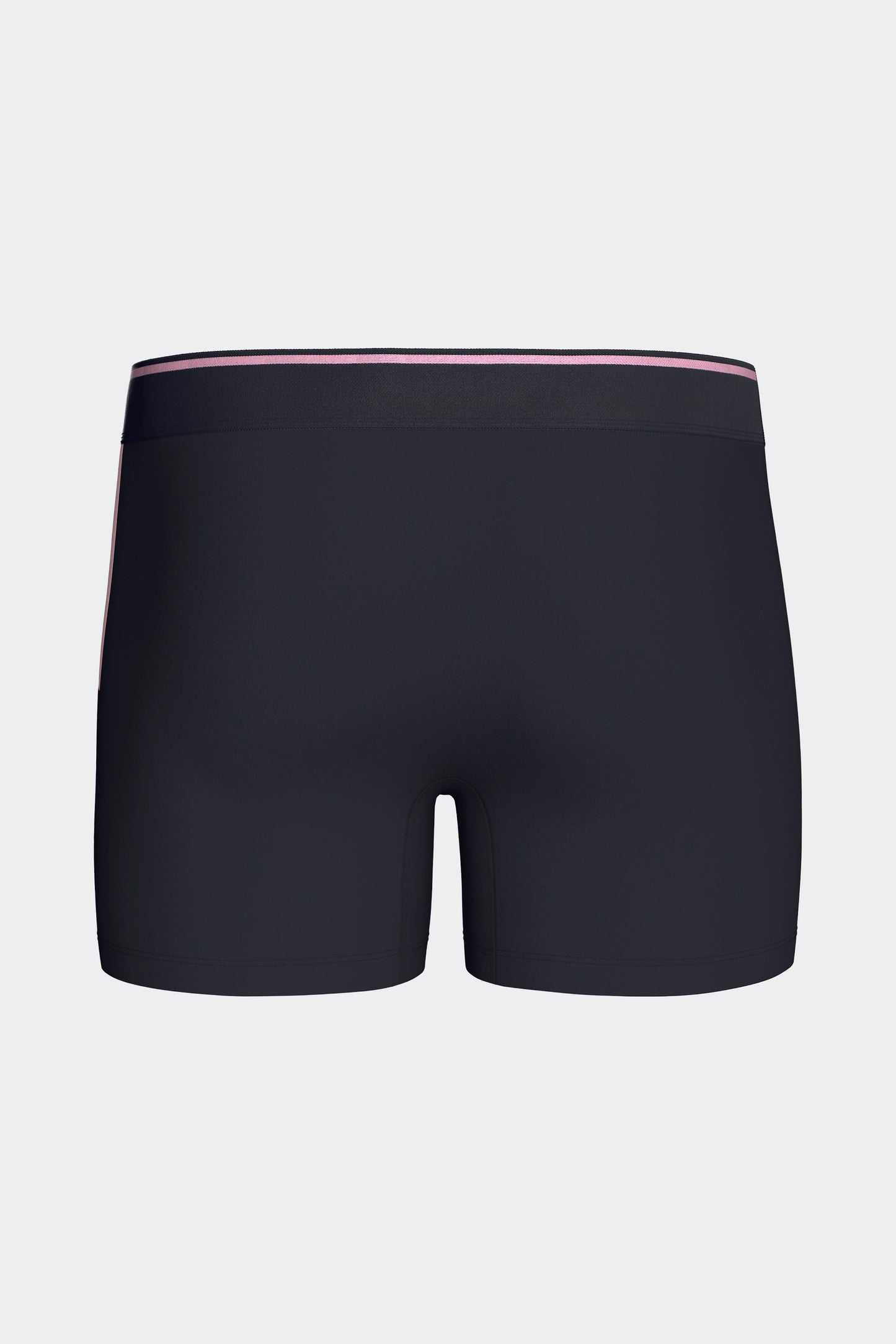 Lot de 2 boxers en jersey de coton stretch unis et damiers marine et rose