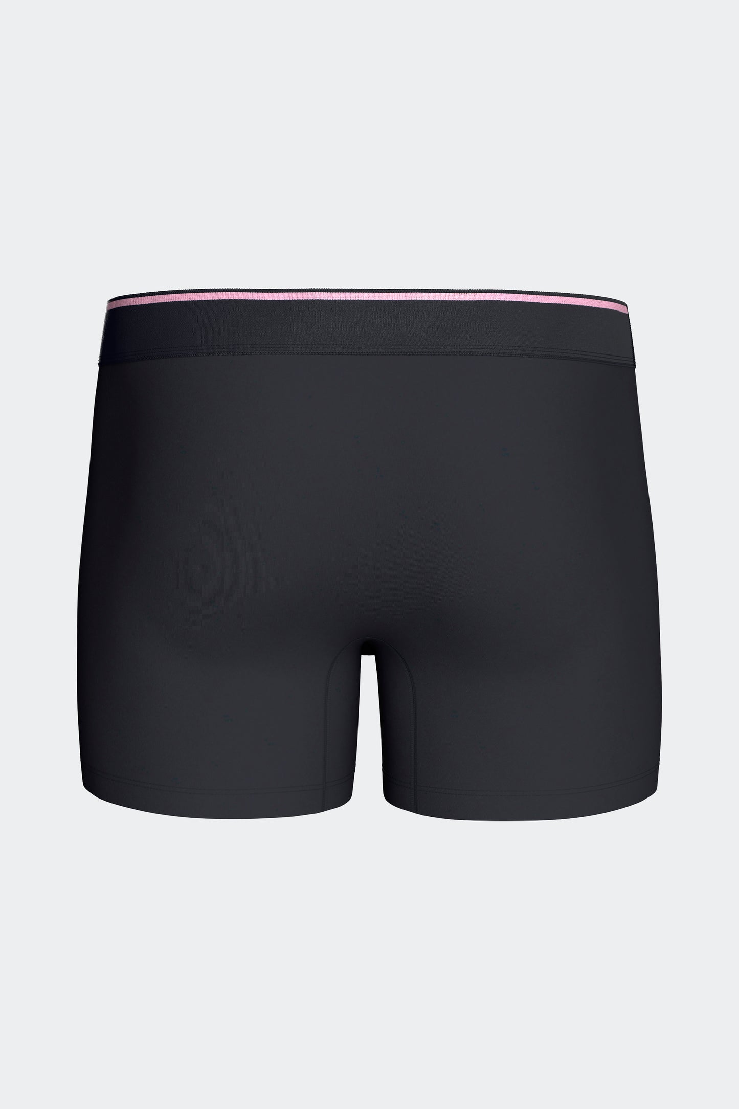 Lot de 2 boxers en jersey de coton stretch unis et damiers marine et rose