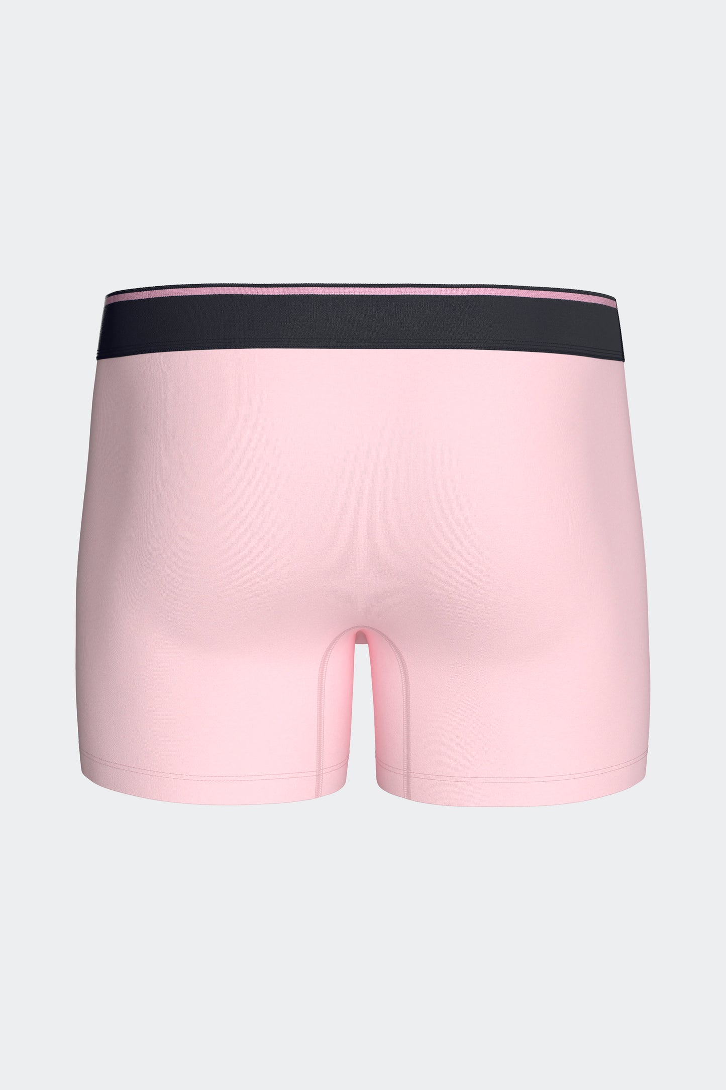 Lot de 2 boxers en jersey de coton stretch unis marine et rose