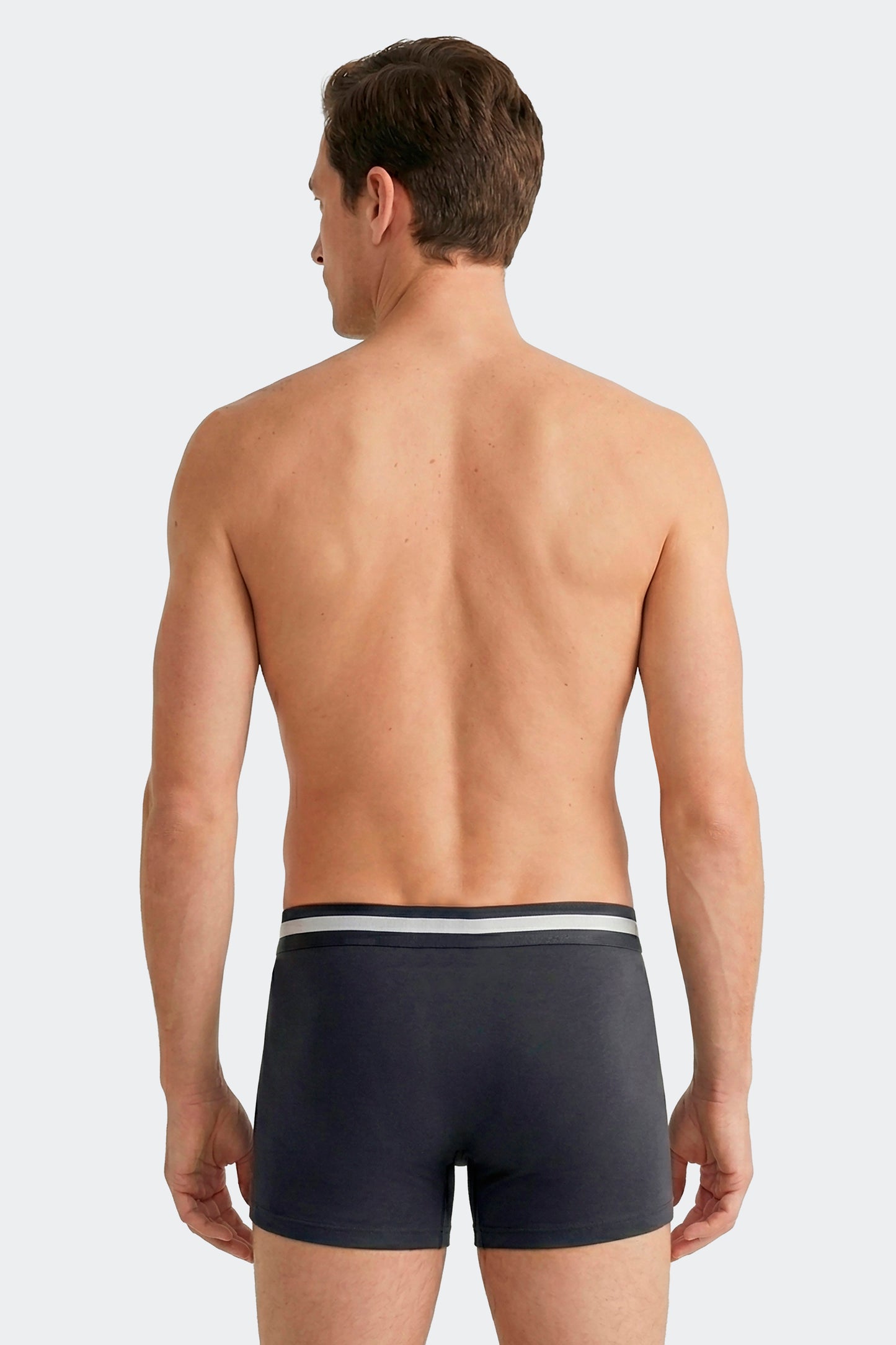 Lot de 2 boxers en jersey de coton stretch marine et kaki