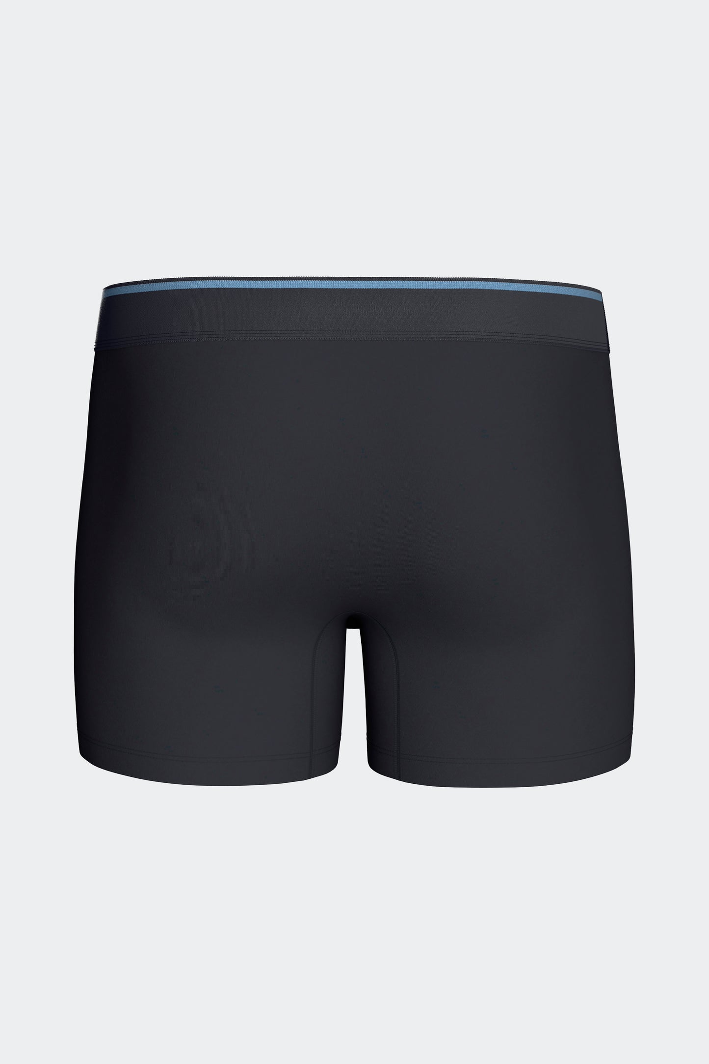 Lot de 2 boxers en jersey de coton stretch unis et imprimés marine et ciel