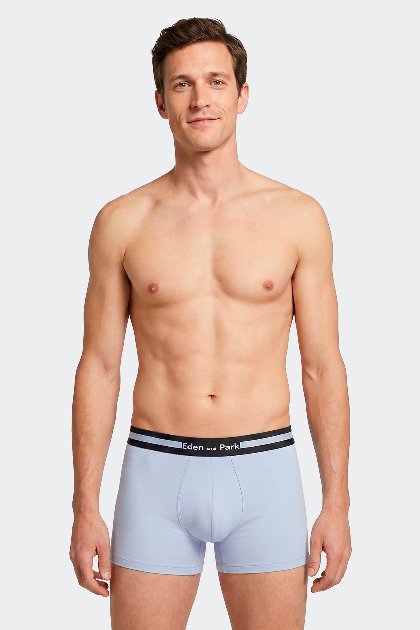 Lot de 3 boxers en jersey de coton stretch unis