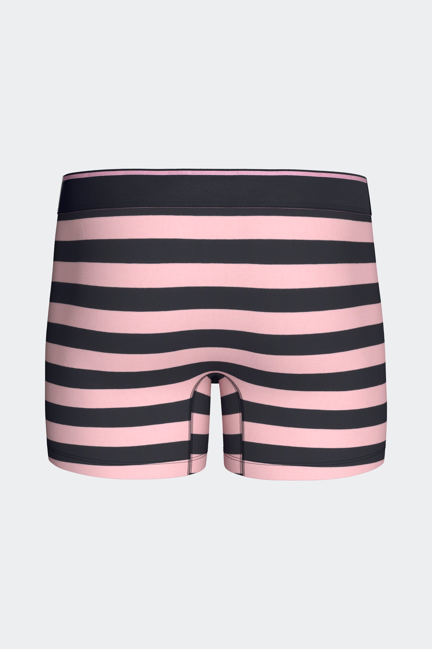 Lot de 3 boxers en jersey de coton stretch unis et rayés marine et rose