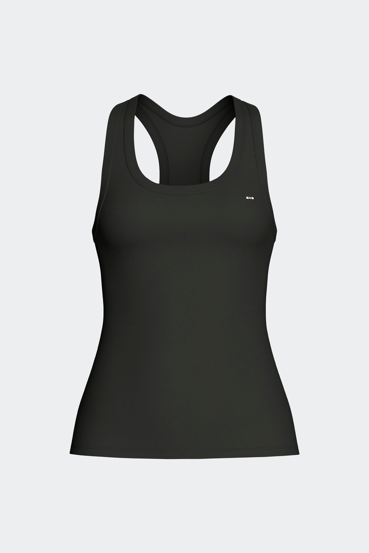 Débardeur dos nageur en Tencel stretch noir