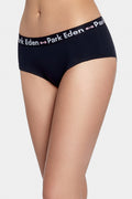 Navy blue stretch cotton shorty brief