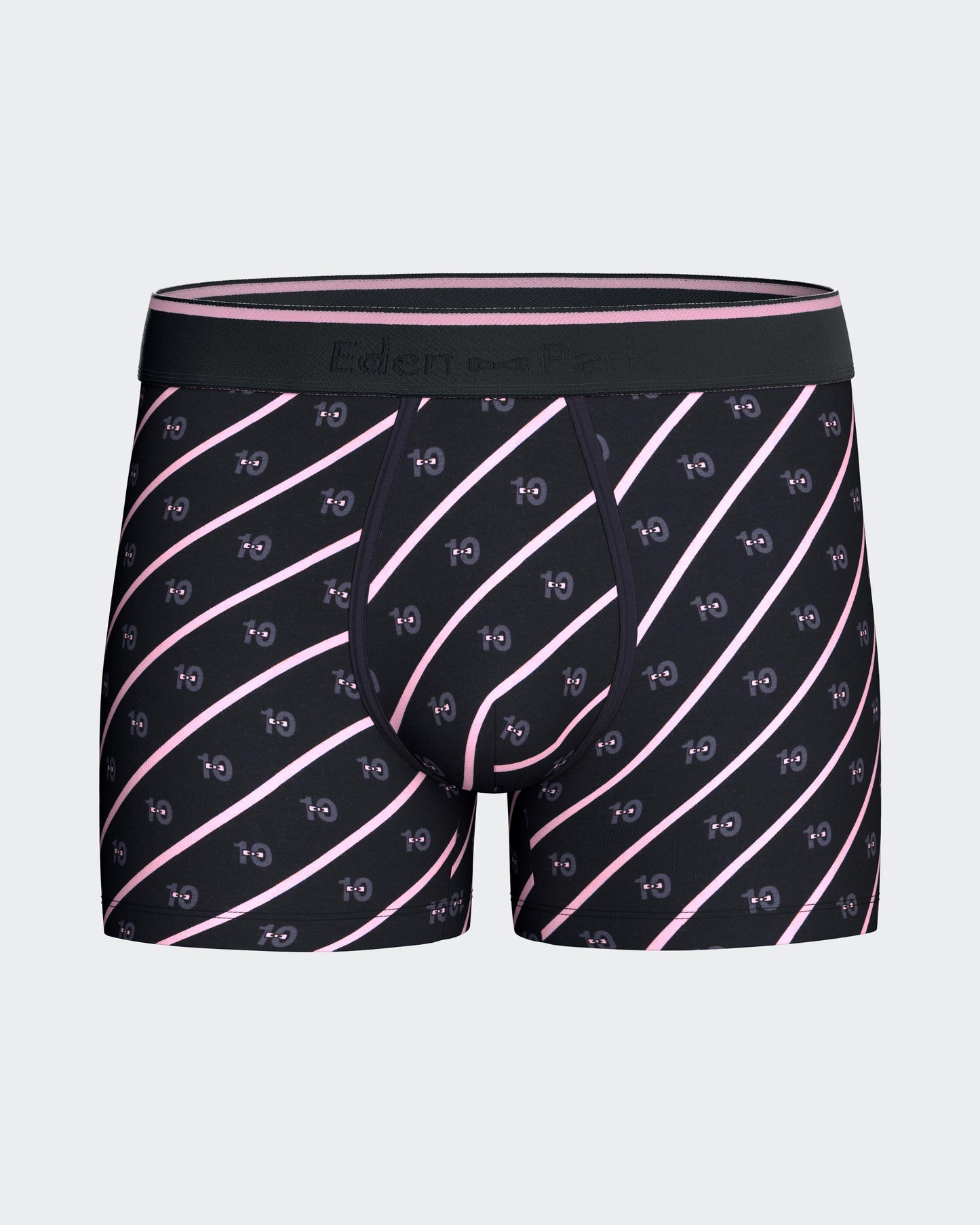 Lot de deux boxers en jersey de coton stretch marine uni et ciel micromotifs 10