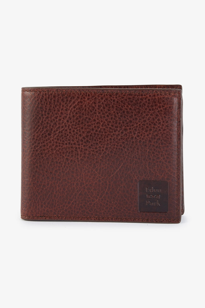 Dark brown leather wallet