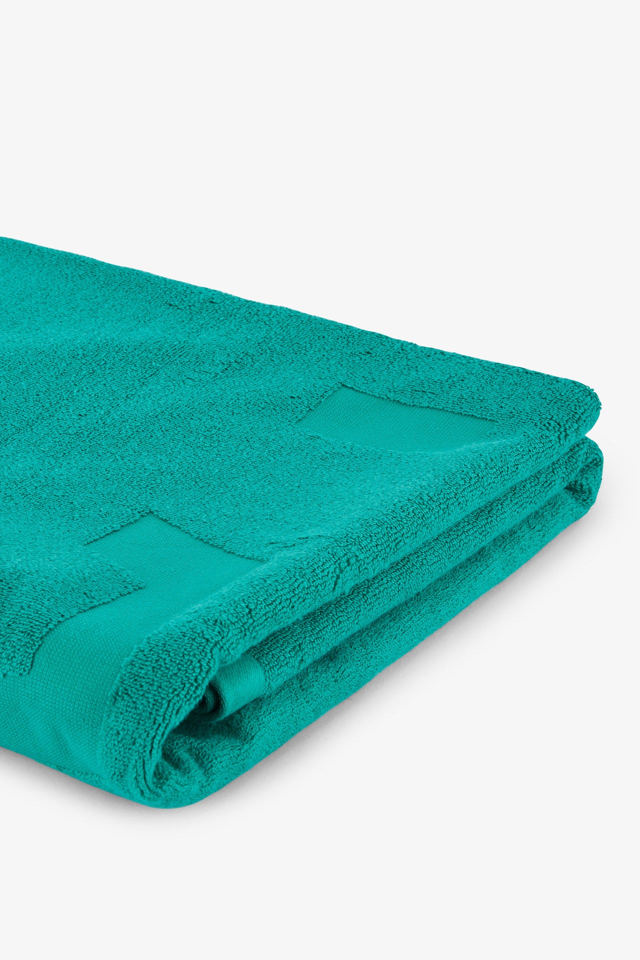 Green beach towel