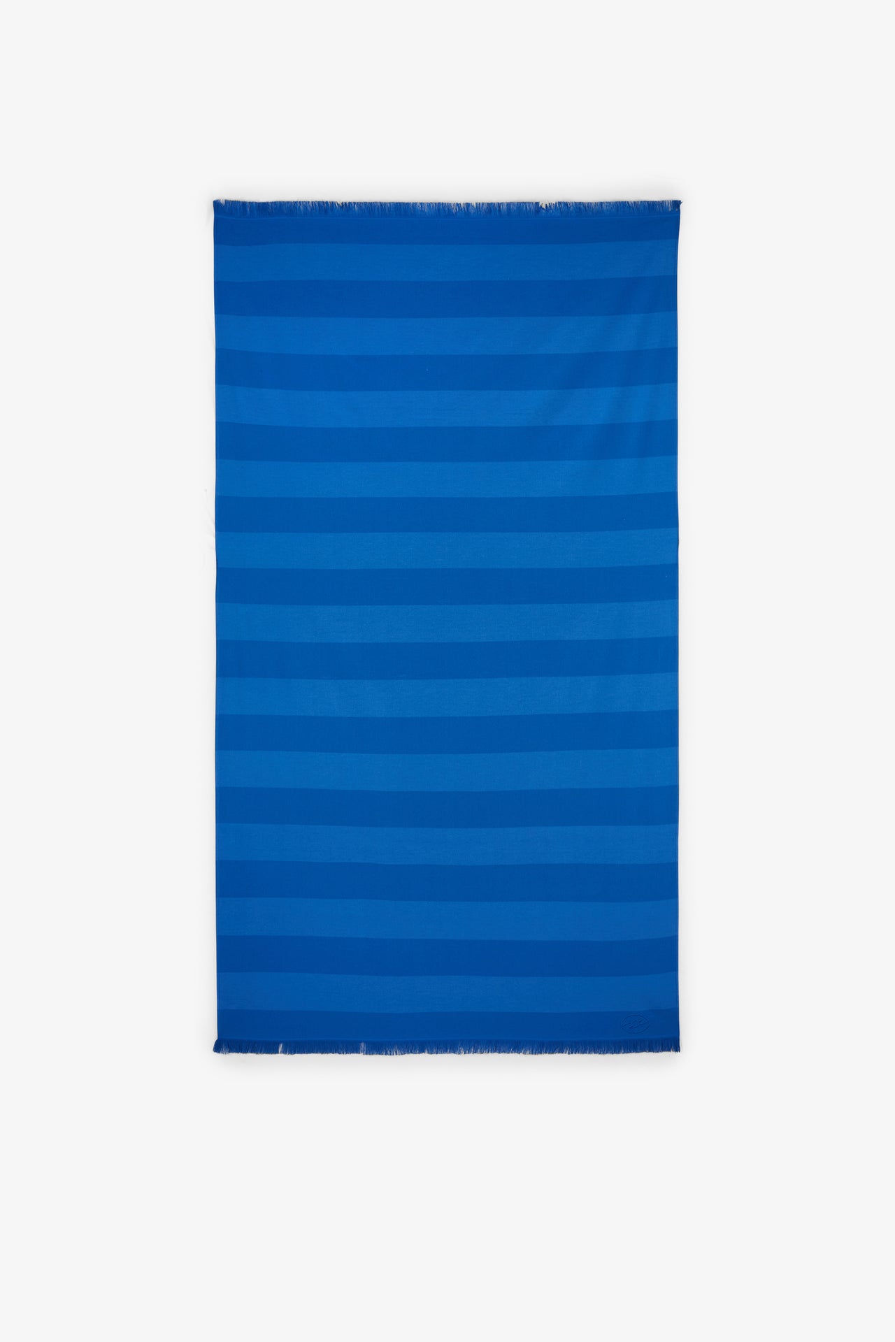 Striped blue hammam towel