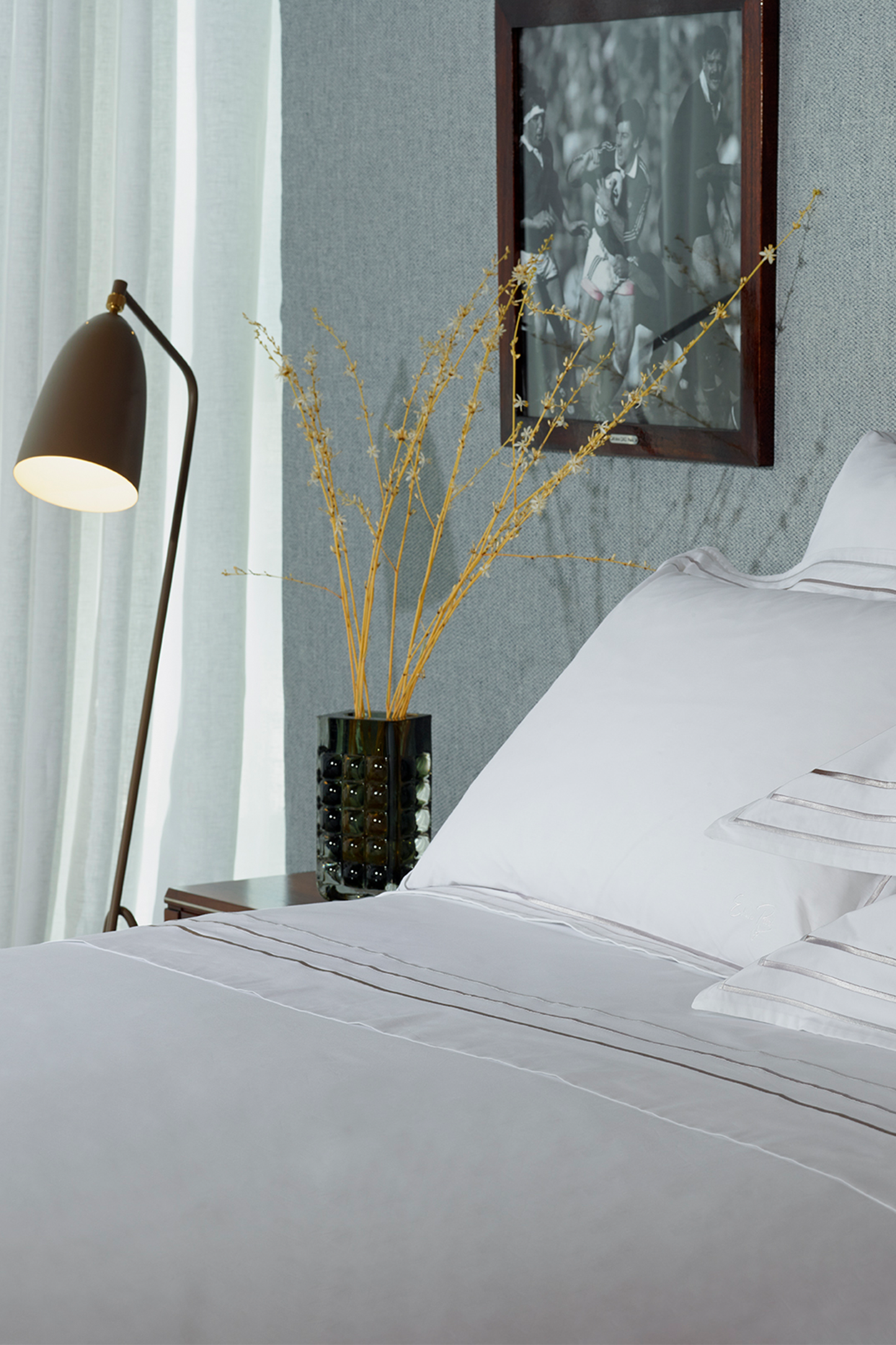 Comforter cover white and silver - Avec toi et les bleus
