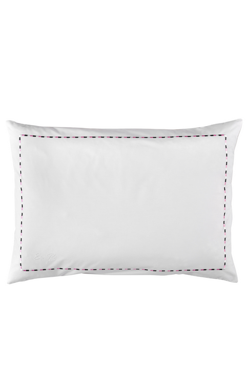 2 taies d'oreiller rectangulaires blanc,marine et rose - Décrochons la lune - Image 2
