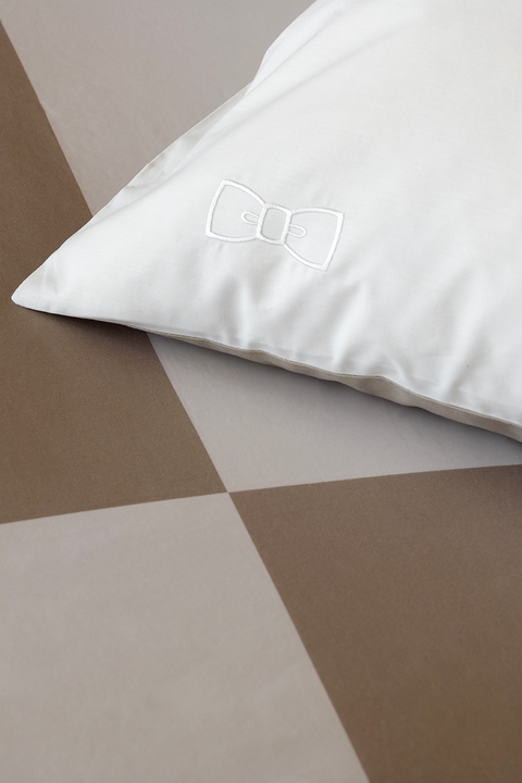 Duo of square barbarian pillow case - beige - Image 1