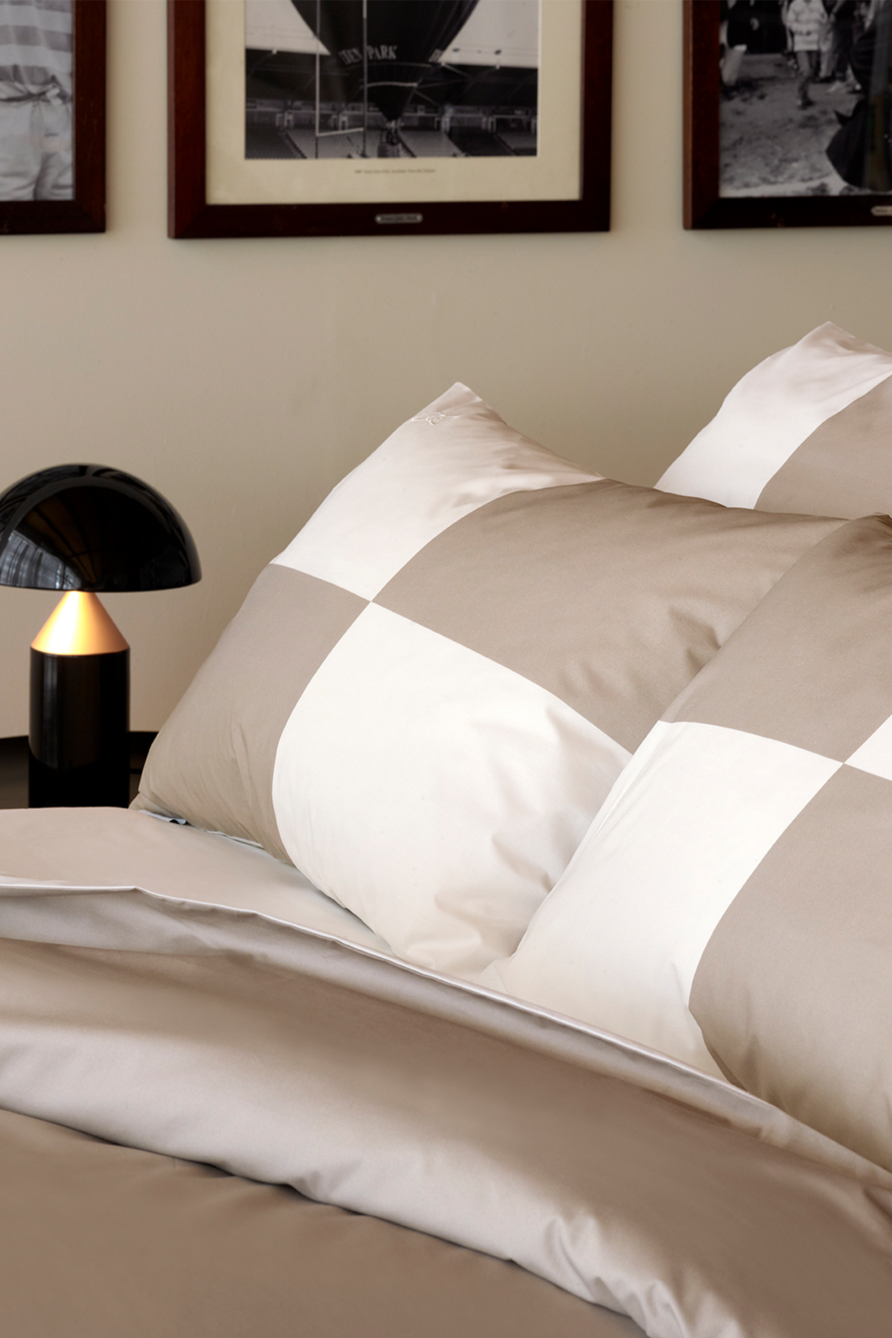 Beige cut and sewn comforter cover - Beau plongeon