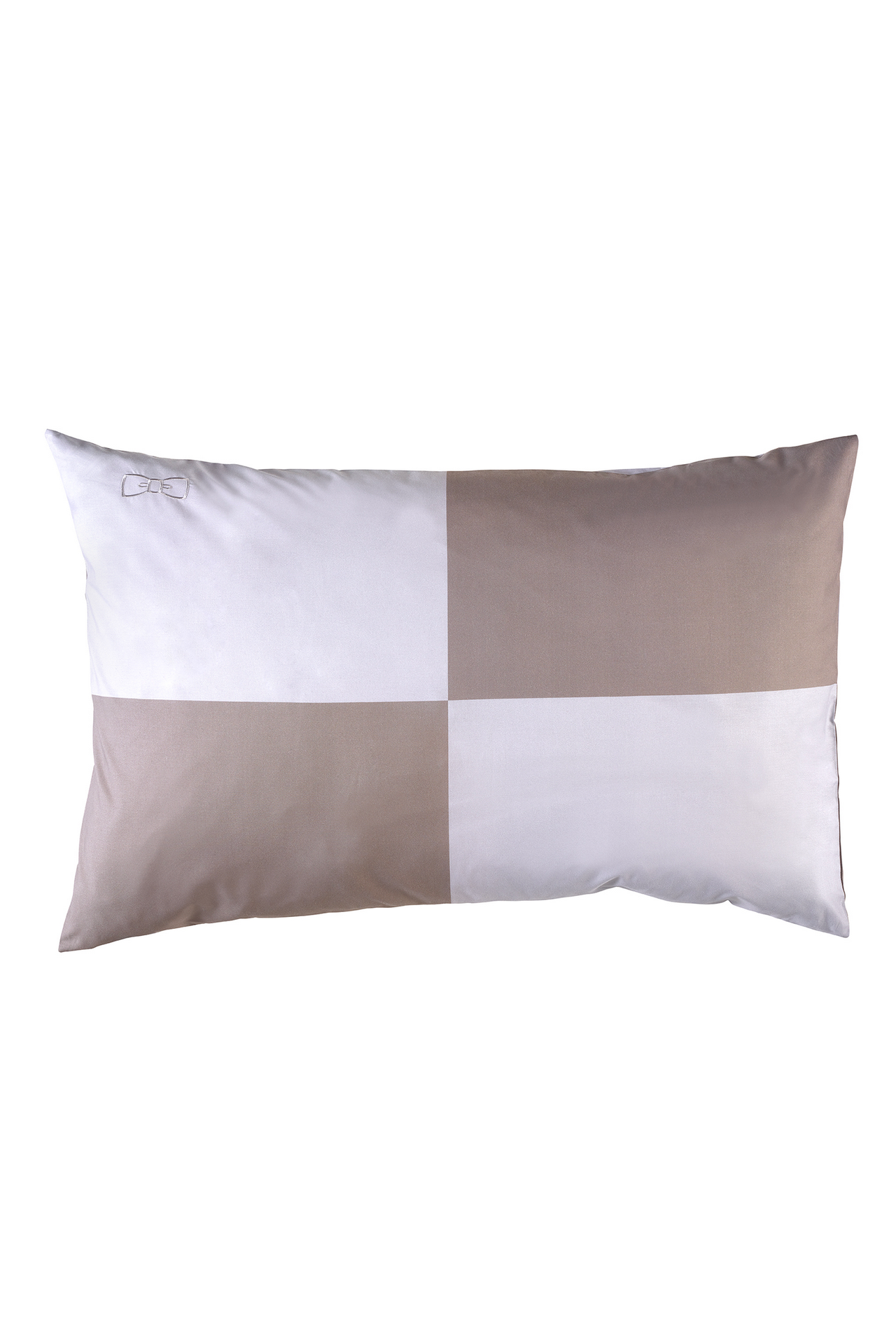 2 grey rectangular cut and sewn pillowcases - Beau plongeon