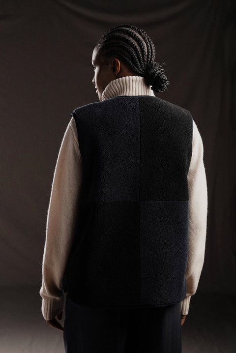 Gilet sans manches coupé-cousu PAP'Atelier réversible - Image 3