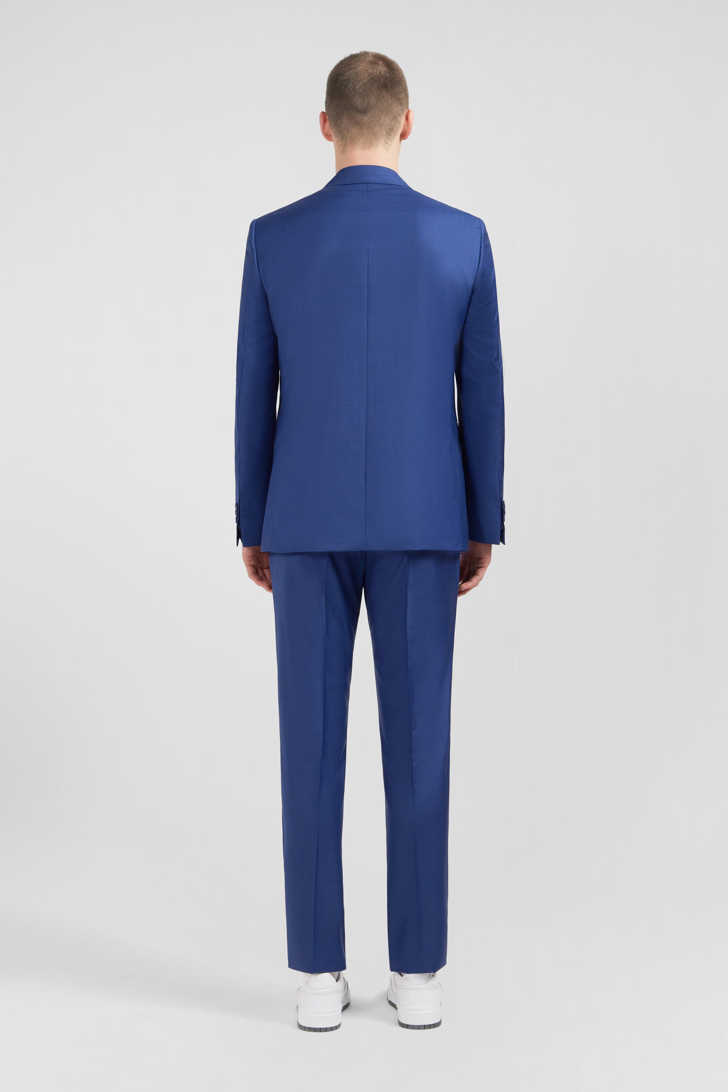 Slim-fit suit in blue wool