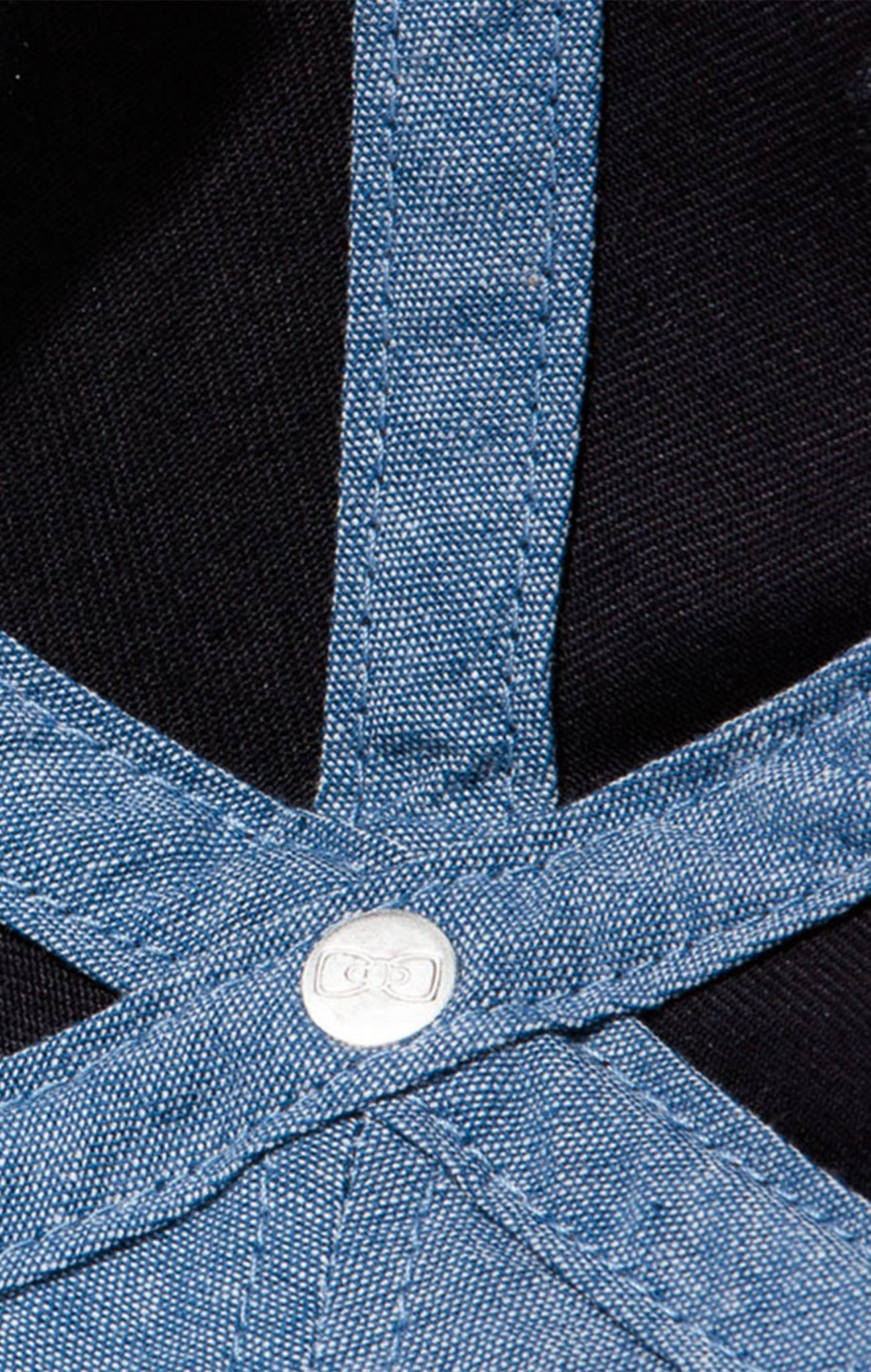 Casquette bleu marine unie en coton - Image 4