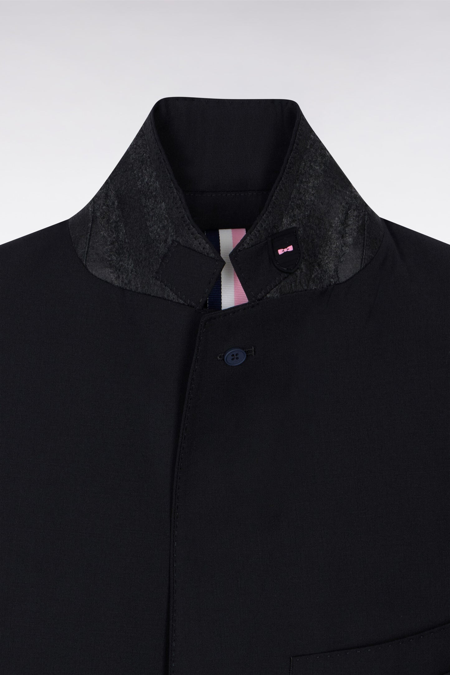 Blazer noir détails noeud en relief