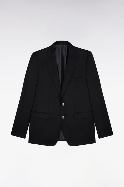 Blazer noir 100 % laine - Image 2