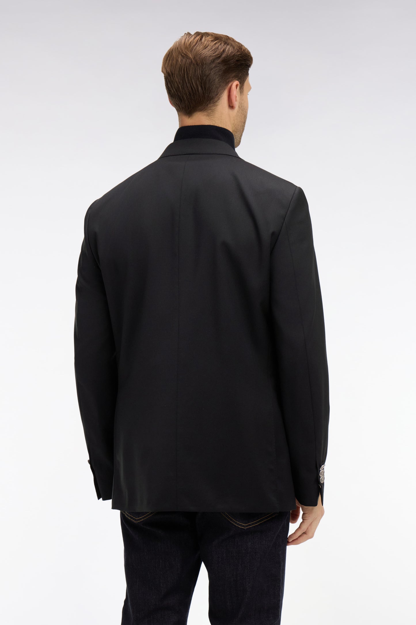 Blazer noir 100 % laine