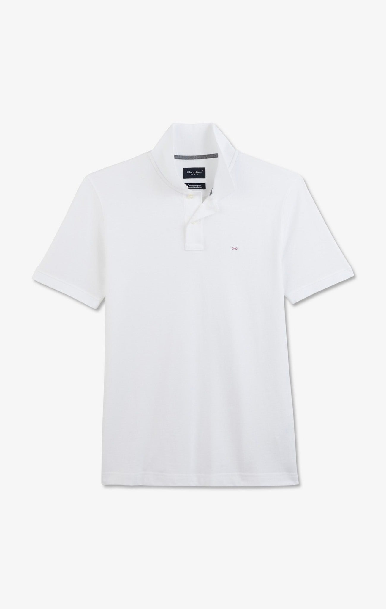 Polo blanc en coton pima stretch