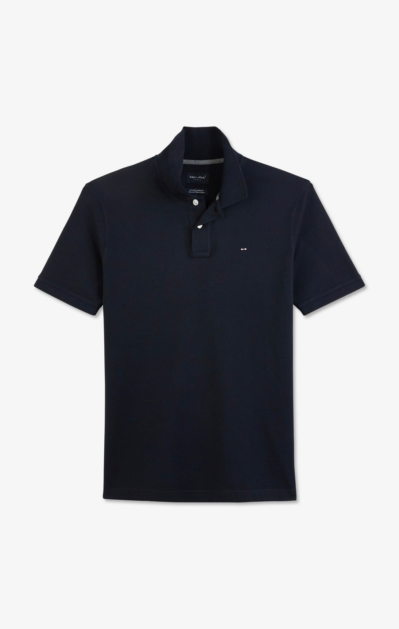 Black stretch pima cotton polo - Image 3