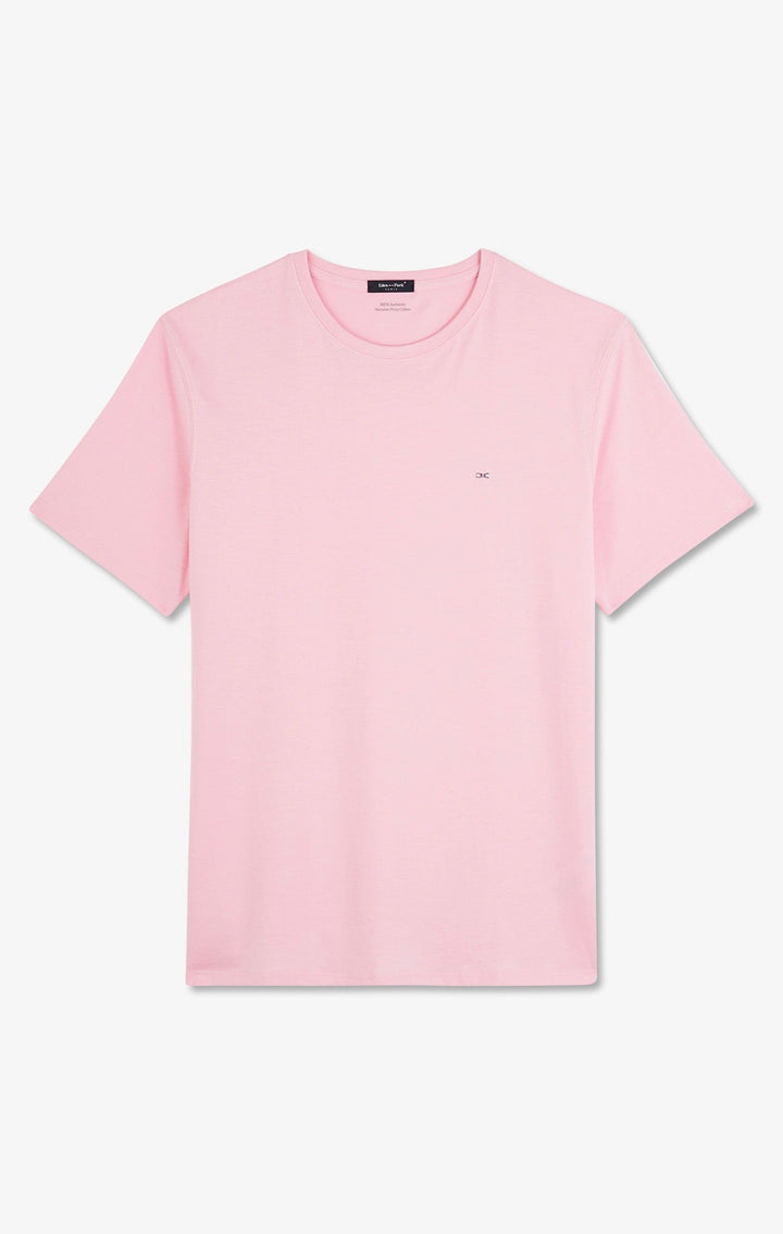 T-shirt rose col rond à manches courtes alt view