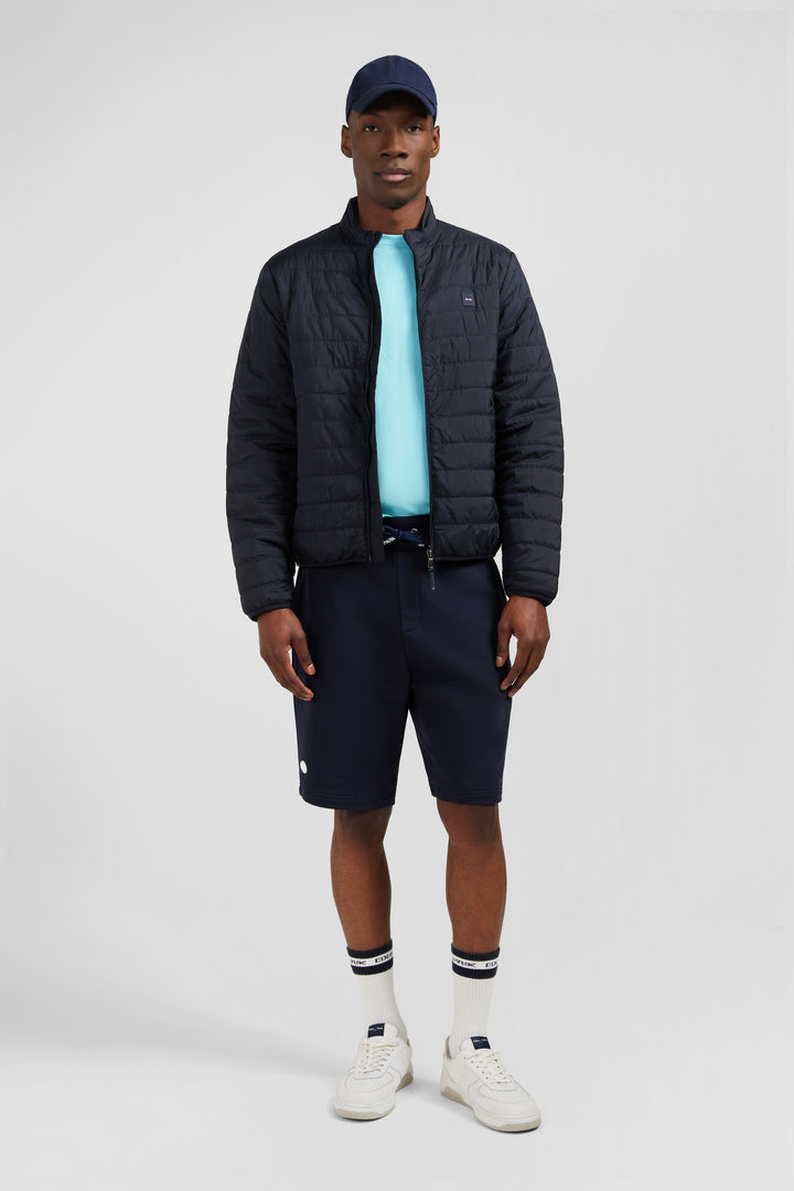 Lightweight, long-sleeved puffa jacket in dark blue