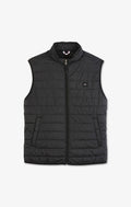 Black sleeveless down jacket