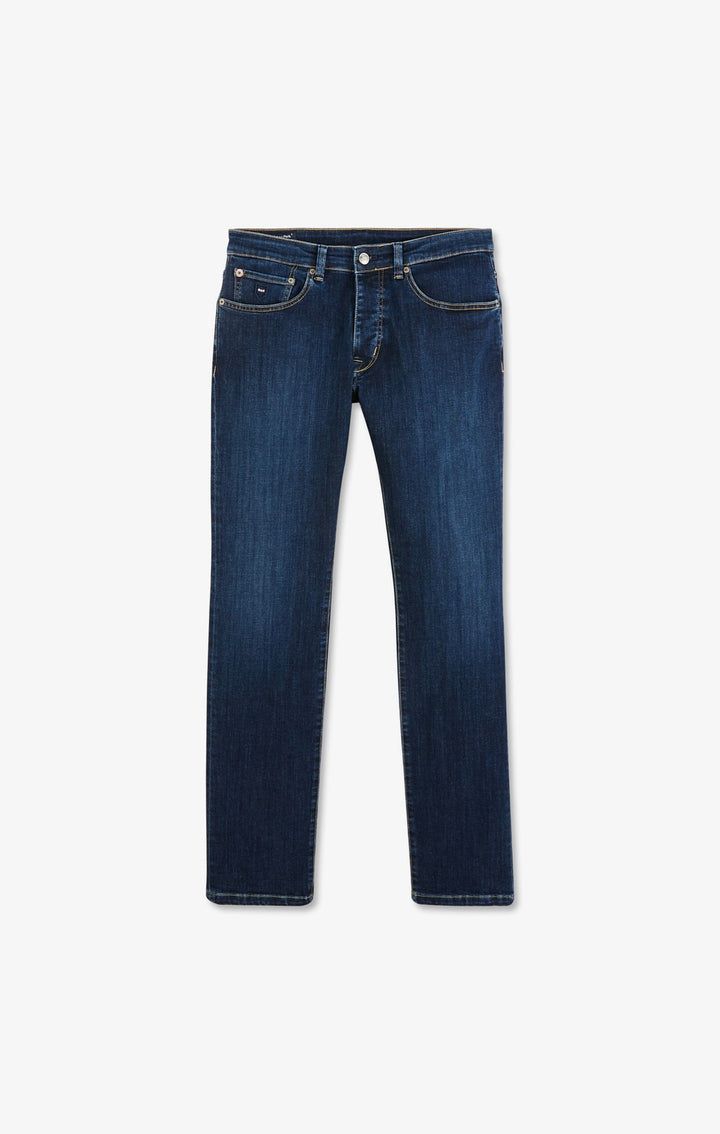 Jean bleu en coton stretch