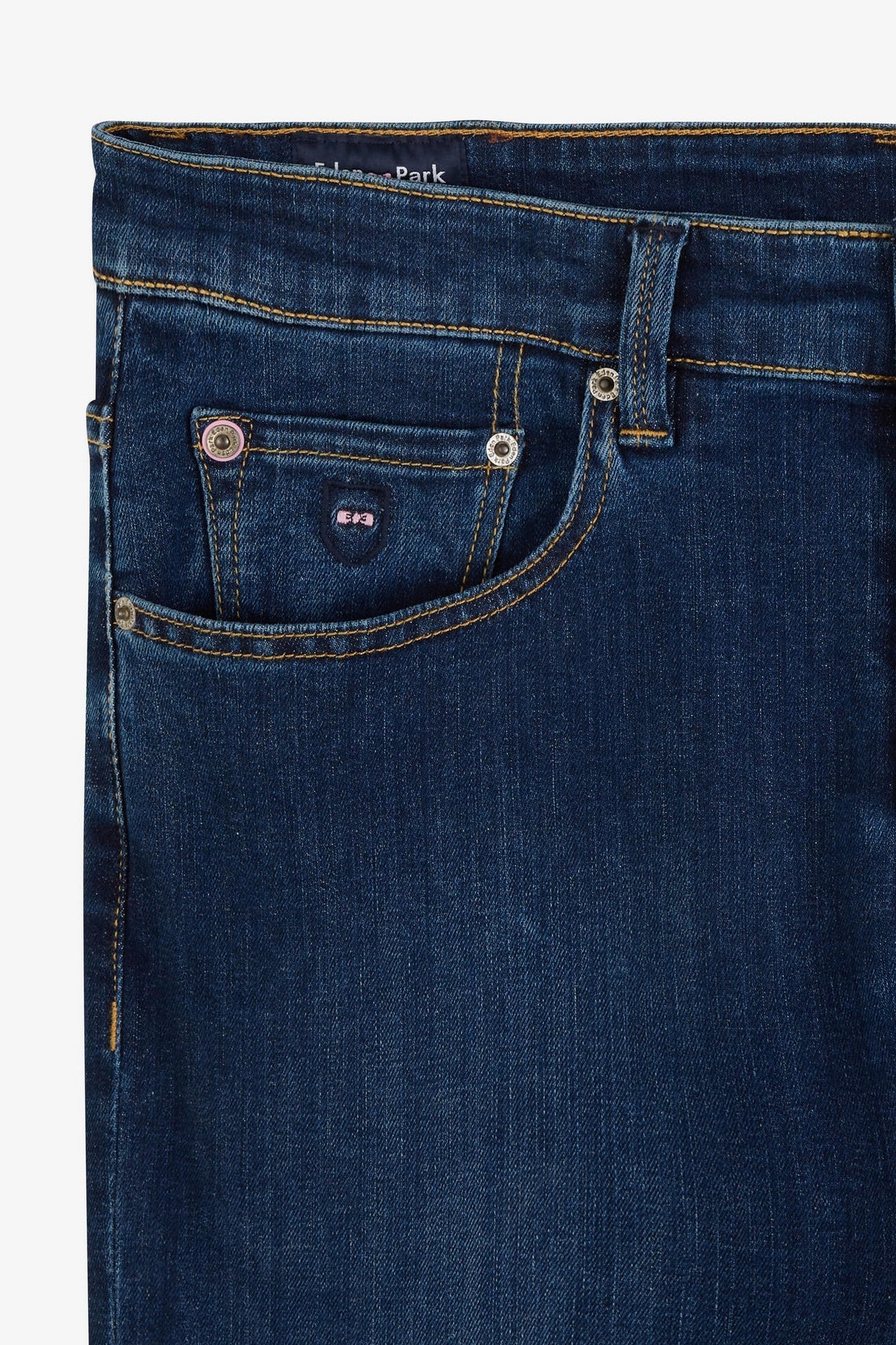 Straight jeans in blue stretch cotton - Image 6