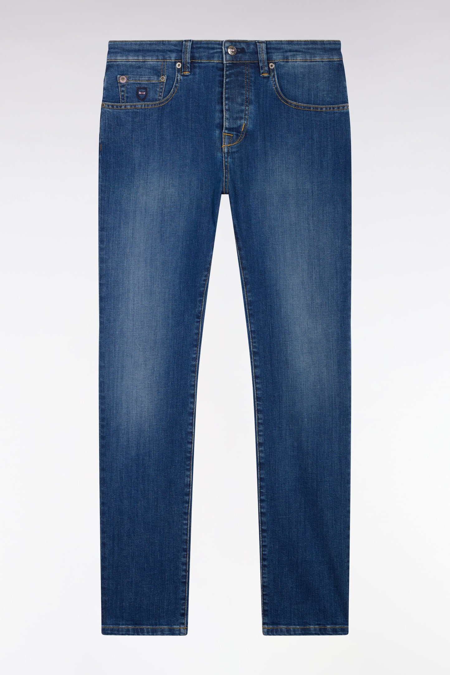 Blue jeans in stretch cotton