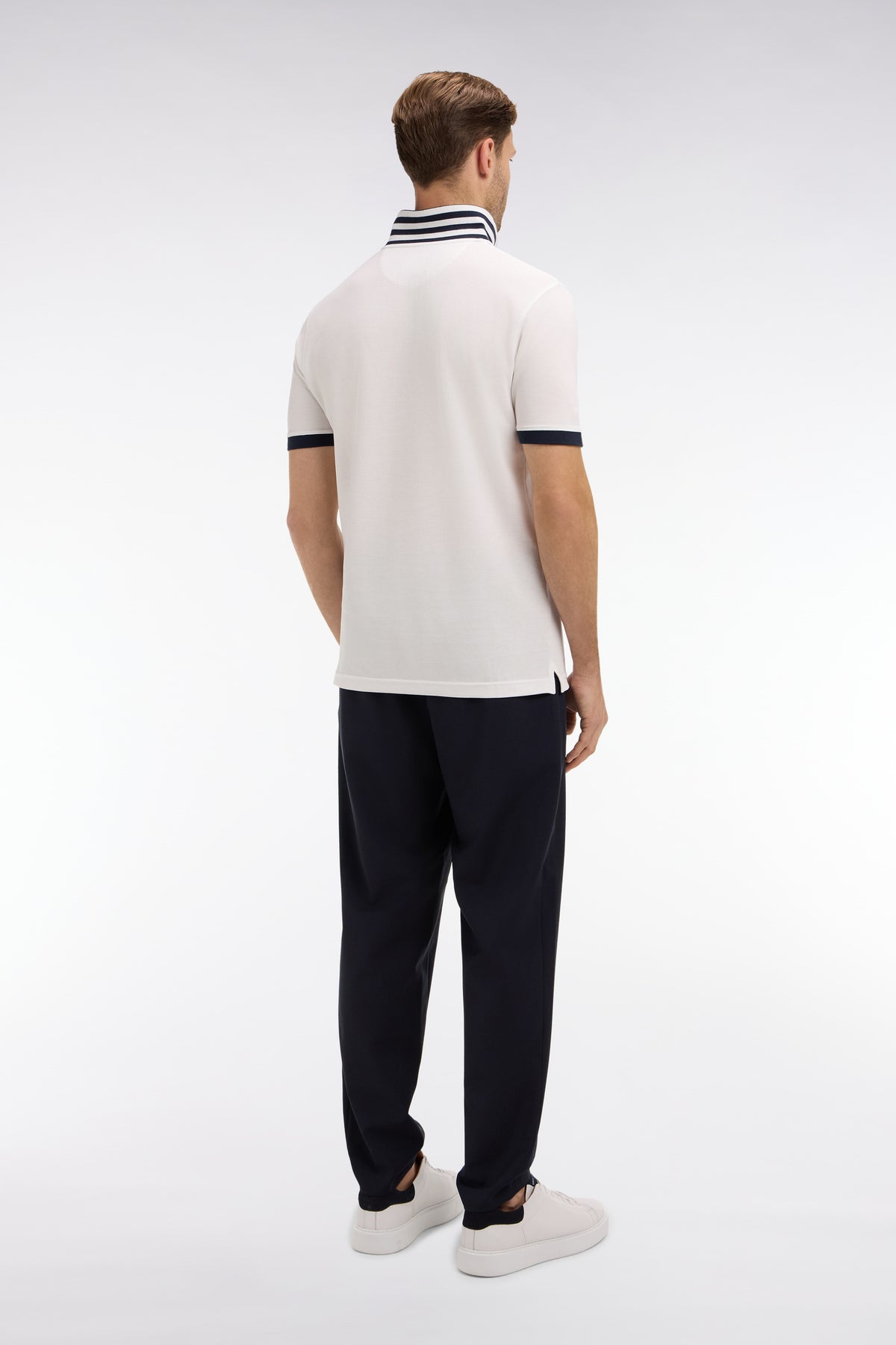 Pantalon taille élastiquée bleu marine