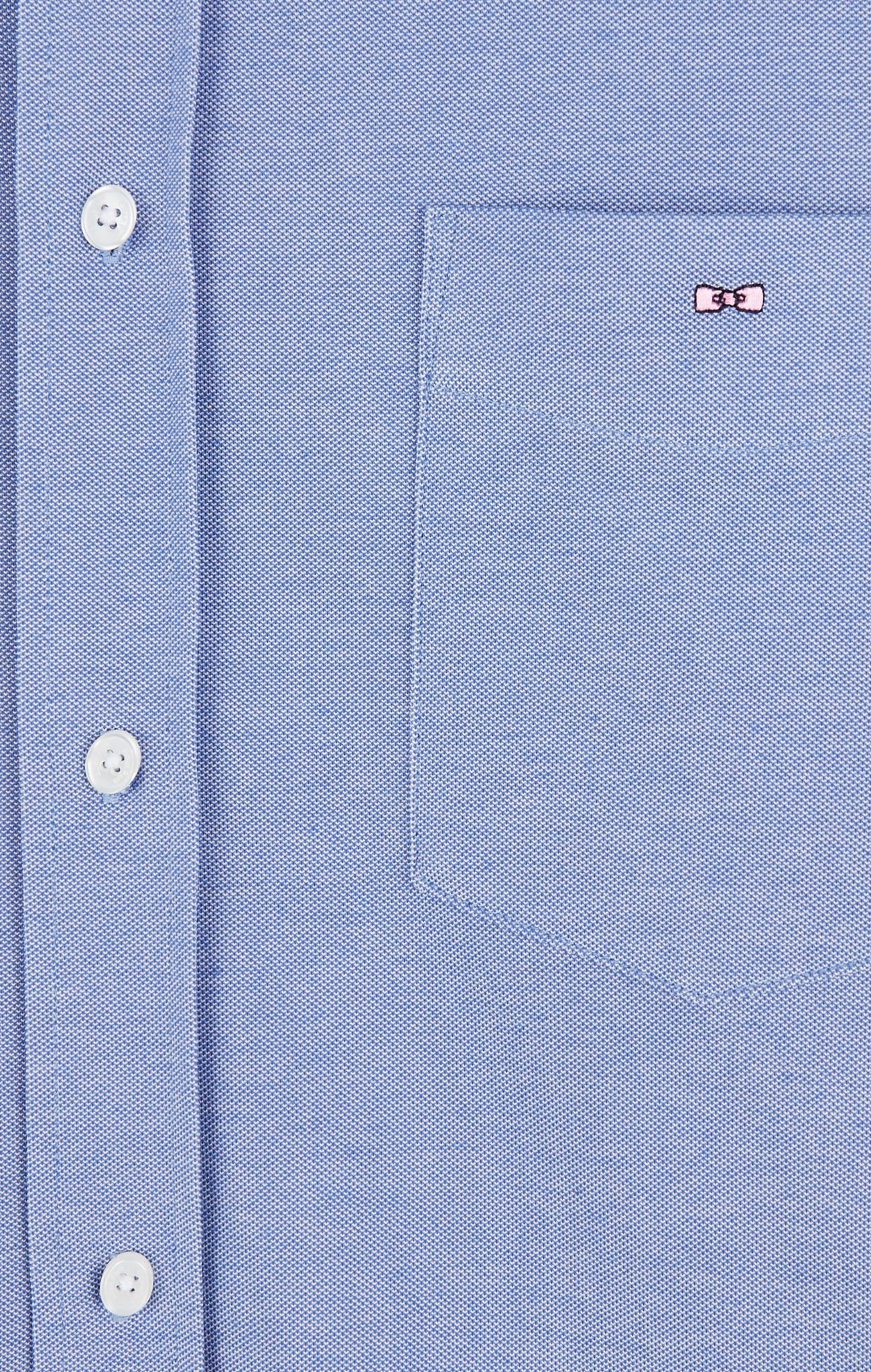 Chemise slim en coton pinpoint bleu