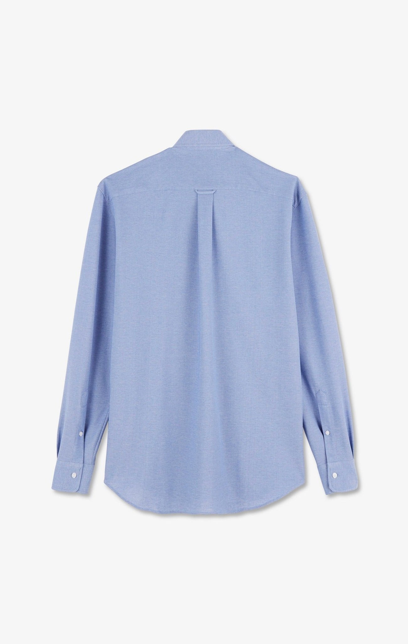 Chemise slim en coton pinpoint bleu