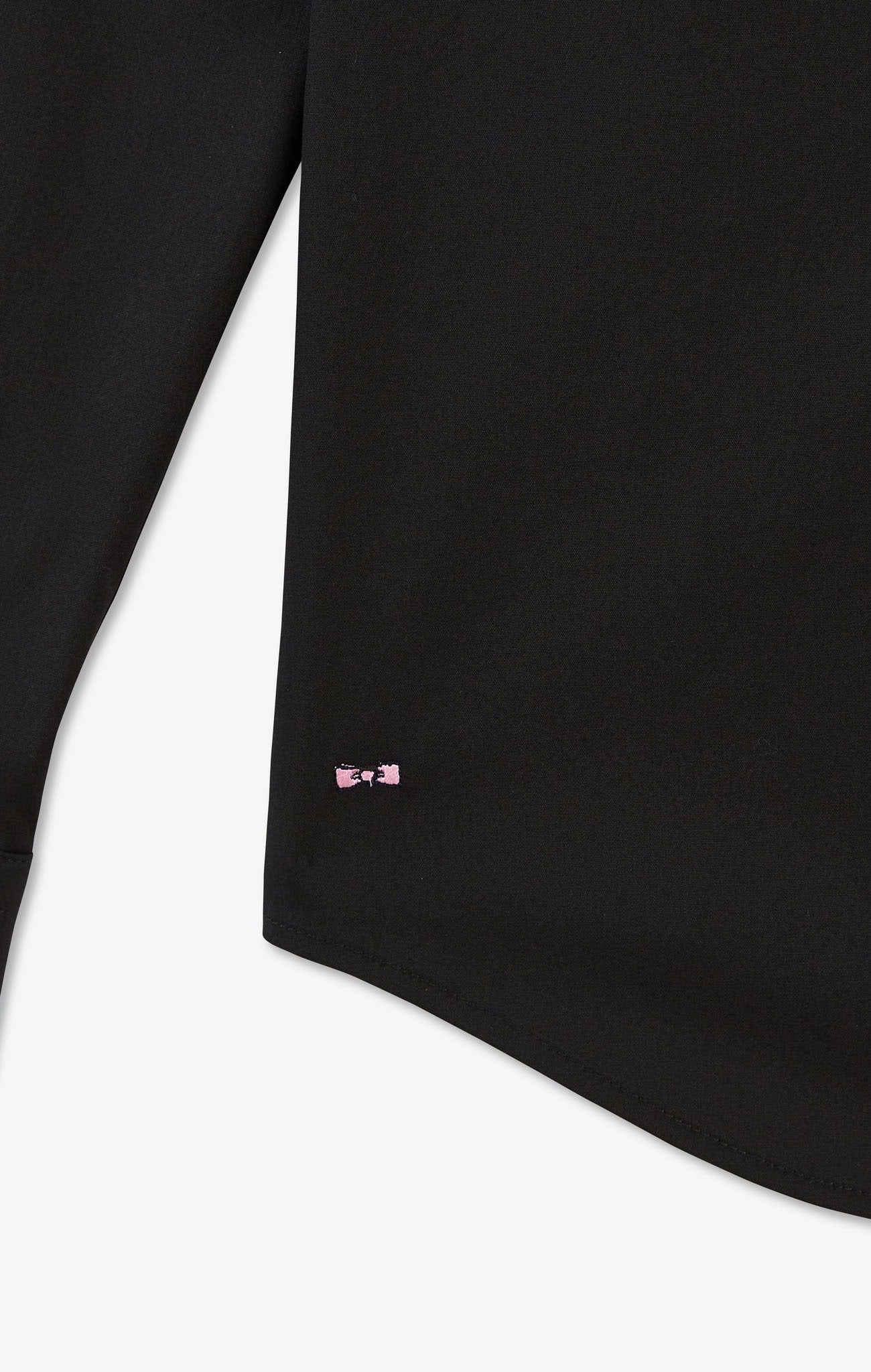 Chemise noir slim en popeline stretch - Image 7
