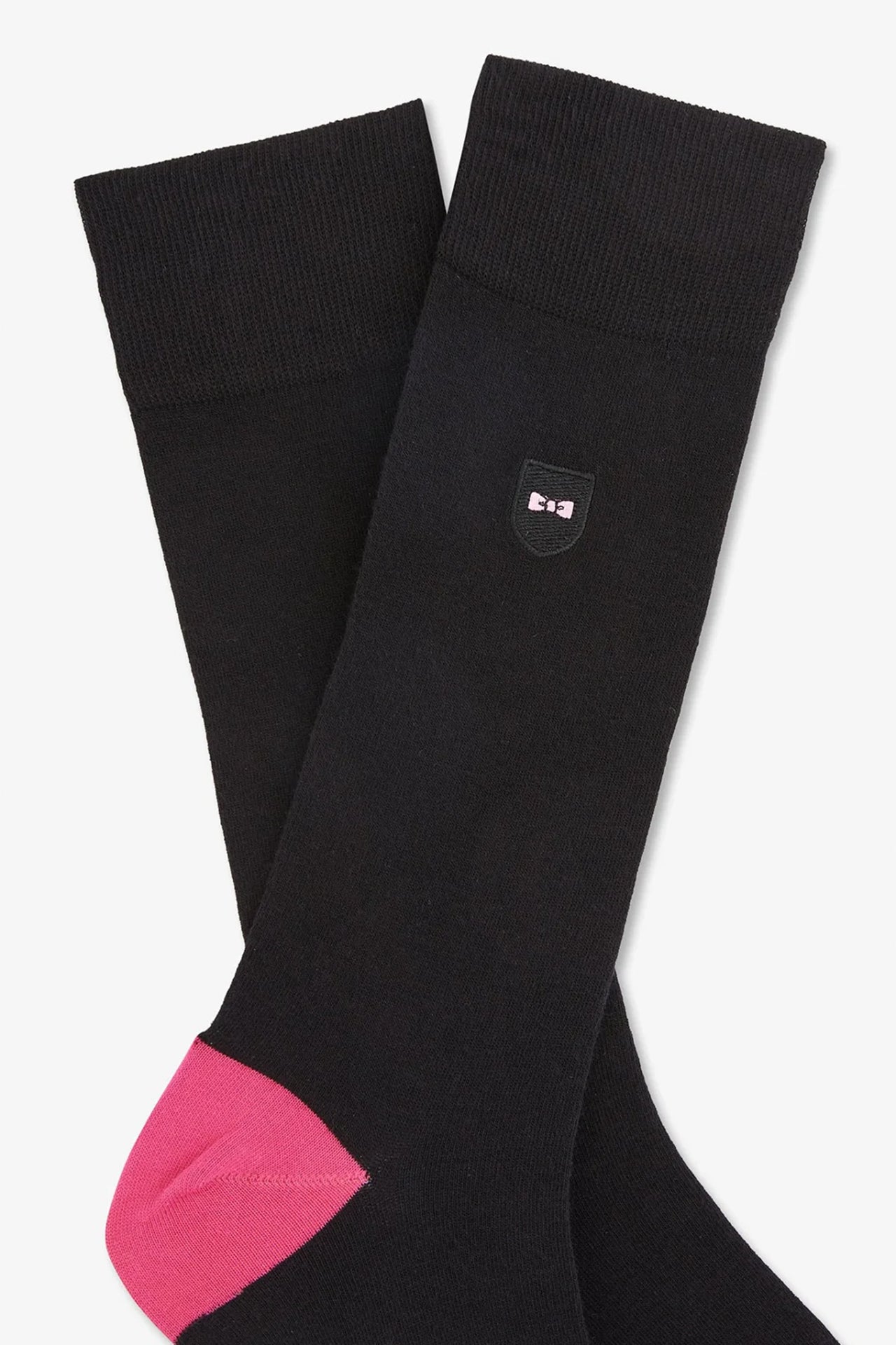 Long black colour-block socks - Image 2