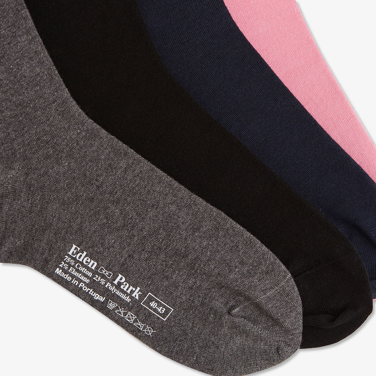 Set of four pairs of unicolour socks - Image 4