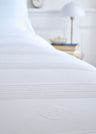White cotton percale comforter cover