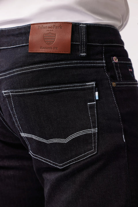 Jean droit en denim bleu marine Eden Park x Racing 92 - Image 3