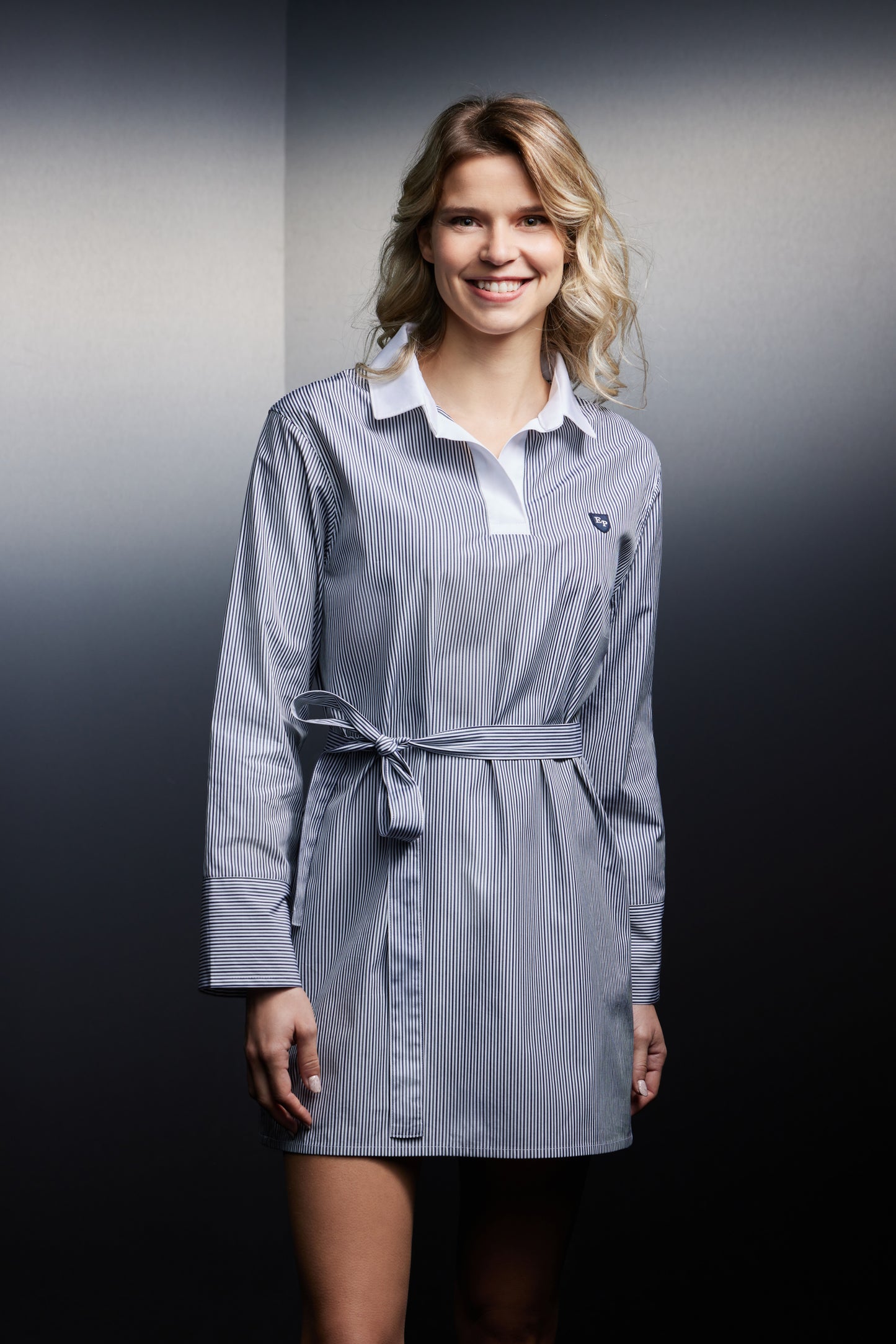 Robe maillot rayée upcyclée Pap'Atelier