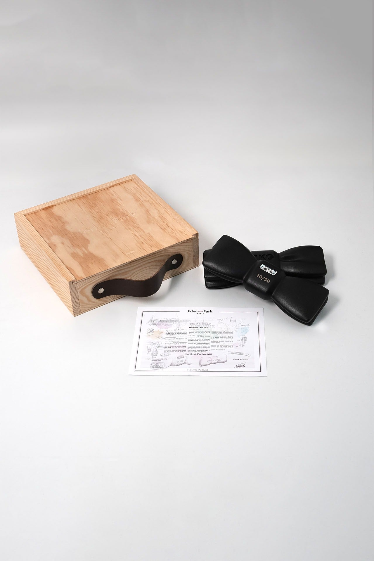 Bi-Bi bow-tie dumbbells Black